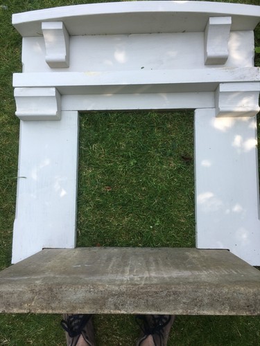 Stone fire surround.