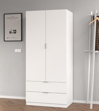 Wardrobe White Compact 2 Door