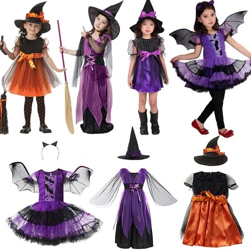 Girls halloween witch bat - witch,
