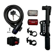 Rolson Bike Accessory Pack Ideal Gift Lock Lights and Pump