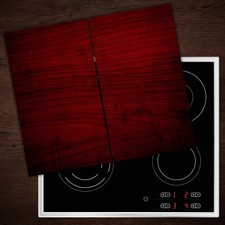 Glass Worktop Saver Ceramic Induction Hob Protector Cover Wood Board Red