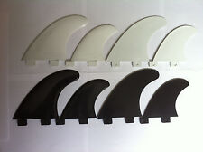 Surfboard FCS Fins G5 Template Quads/Thruster/Twin/Single Fin Black & White Surf