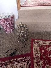 Pretty Decorative Vintage Shabby Chic Birdcage Style Table Lamp