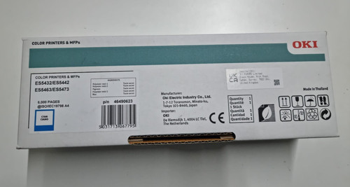 Genuine oki 46490623 cyan - genuine,