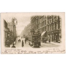 GLASGOW Sauchiehall Street, Early Postcard With Anniesland Tram Posted 1903