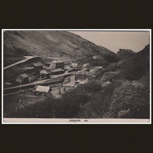 Boscastle village street scene - boscastle,