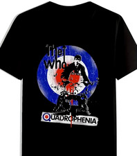 The Who x Quadrophenia Custom Printed Black Graphic T-Shirt - Size XXL