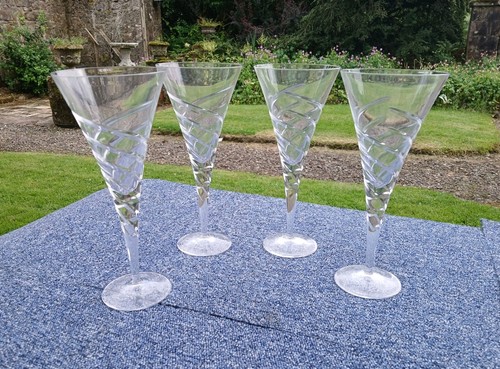 Set clear crystal conical - of, 4