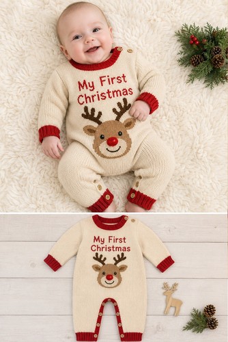 First christmas reindeer - christmas,
