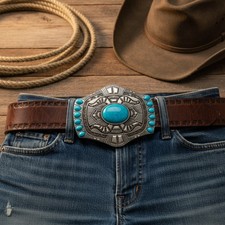 Men Women Silver Metal Belt