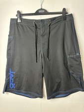 Jaco MMA Shorts Mens 32 Black Training Fighting Jiu Jitsu Drawstring Grappling