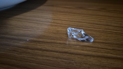 Tiny crystal slipper - crystal,