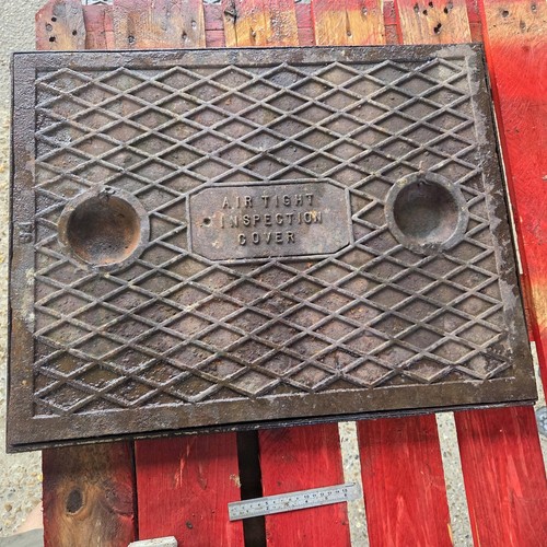 Cast iron manhole cover - iron,