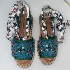 River Island Green Beaded