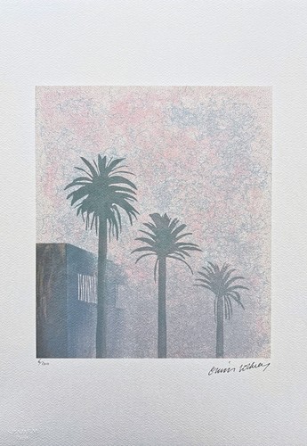 David hockney mist signed - hockney, mist-