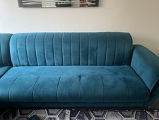Turquoise Corner Sofa