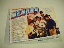 MENUDO ...America! and DIRE STRAITS Tour Dates 2-sided 1985 Promo Display Ad