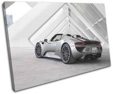 Porsche 918 Supercar Cars SINGLE CANVAS WALL ART Picture Print