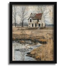 Vintage Derelict House Artwork