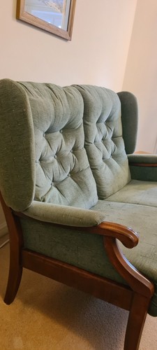 Vintage sage green upholstered - vintage,