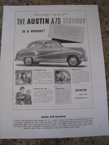 The austin a70 hereford car - austin,
