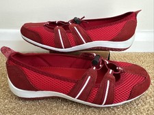 Pavers Mesh Shoes Red Slip On