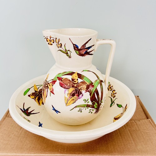 Vintage ceramic pitcher and