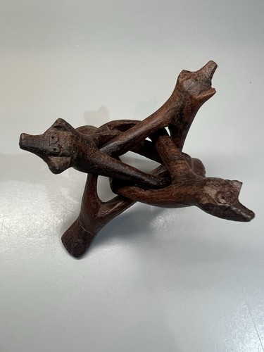 Vintage wood carved - wood, cobra