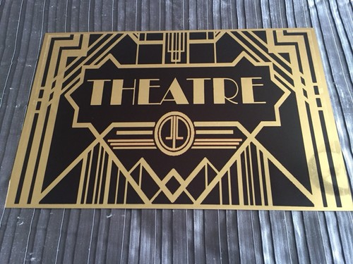 Art deco theatre sign - ,