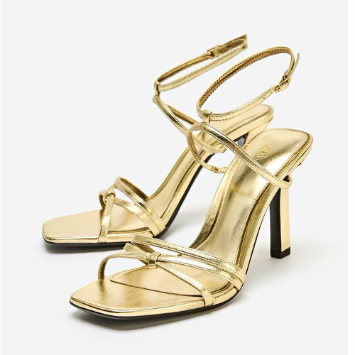 Zara gold strappy - zara,
