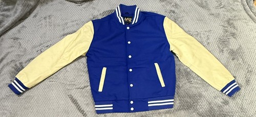 Navyblue wool real leather - wool,