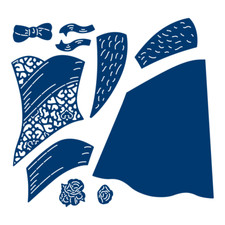 Tattered lace dress craft - lace,