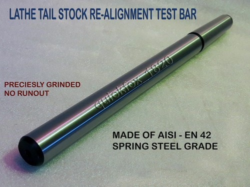 Lathe alignment test bar - alignment, en-42