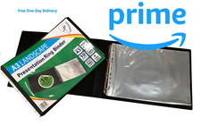 A3 Deluxe Ring Binder Folder File +10Sleeves Art Portrait/Landscape Presentation