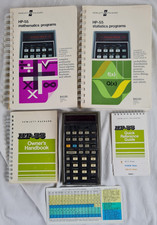 HP55 Calculator and 3 manuals