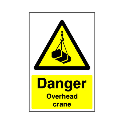 Danger overhead crane - danger,