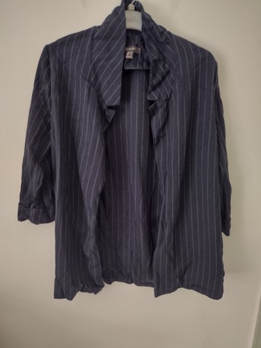 Pin stripe navy blazer ladies - pin,