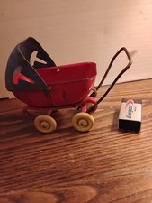 Wyandotte Toy Small Stroller Baby Carriage. Vintage 1930s Swivel
