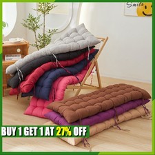 115-165cm Cotton Garden Sun Lounger Chair Recliner Bench Window Seat Cushion Pad