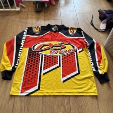 CAN-AM BOMBARDIER DS 650 MX TOP RED/YELLOW LONG SLEEVE JERSEY MENS LARGE RACING
