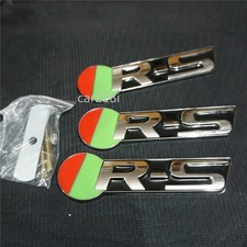 Glossy Black R-S Chrome Silver