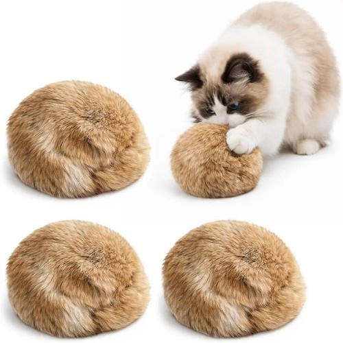 Fluffy cat toy ball - ball, soft