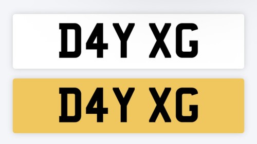Day private number plate - day,