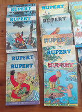 rupert bear annuals joblot 13
