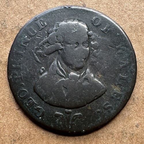 1787 1797 penny middlesex - 1787-1797, 1/2