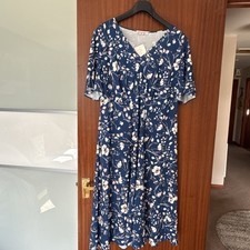DAVID NIEPER BLUE FLORAL DRESS