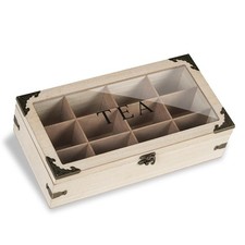 Tea Box,Wood Tea Organizer and
