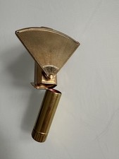 Vintage 1930s lipstick holder & mirror by Stratton fan shaped slide out mirror