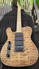 Left Hand Telecaster replica guitar Quilted Maple Front,Mahogany back,USA parts
