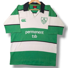Vintage Ireland Rugby Shirt Mens XL Canterbury Away 2002-2004 Short Sleeve
